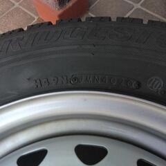 １９５／６５Ｒ１５　スタッドレスタイヤ＆鉄ホイール４本セット　中古品　滋賀県高島市よりの画像