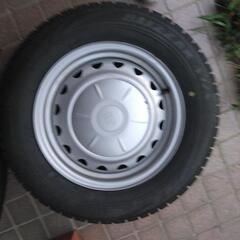 １９５／６５Ｒ１５　スタッドレスタイヤ＆鉄ホイール４本セット　中古品　滋賀県高島市よりの画像