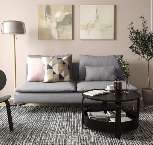 IKEA トネルードソファ ️ IKEA ソーデルハムン ソファ トネルードグレー – ゆったりサイズで