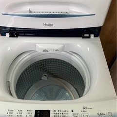 【美品2023年洗濯機】5.5kg JW-U55LK ハイアールの画像