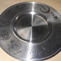 pewter  錫製　マレーシア　飾り皿の画像