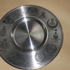 pewter  錫製　マレーシア　飾り皿の画像