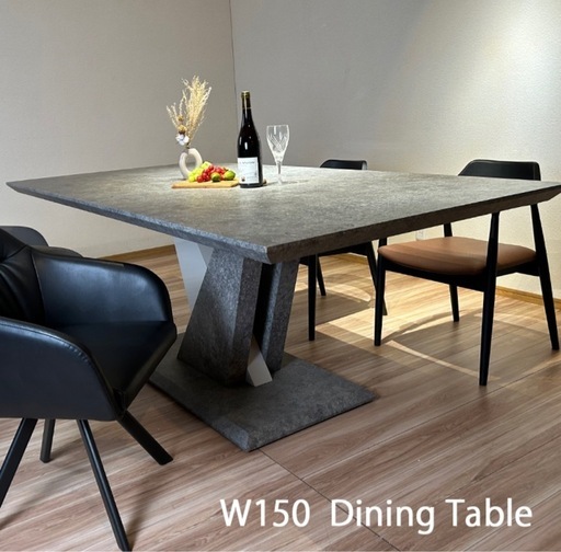 大理石風ダイニングテーブル KUMAMOKU