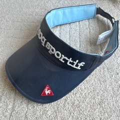le coq sportif ネイビー バイザー(色落ちあり)の画像