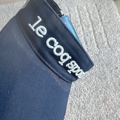 le coq sportif ネイビー バイザー(色落ちあり)の画像