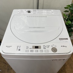 R075 ☀️ 2022年製の高年式♪ SHARP 洗濯機（洗濯4.5㎏) ES-GE4F ⭐ 動作確認済 ⭐ クリーニング済の画像