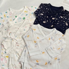 ベビー服7点セット 長袖ロンパース／コンビ肌着の画像