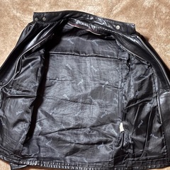 高級本革ライダース Schott 641 黒 サイズ34 ボアライナー無しの画像