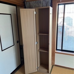 鏡付き 収納棚の画像