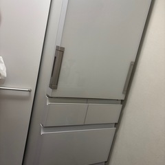 シャープ SHARP プラズマクラスター 冷蔵庫 どっちもドア(両開き・ガラスタイプ) 幅60.0cm スリムタイプ 412L 5ドア ホワイト SJ-G413G-Wの画像