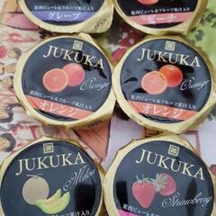 JUKUKA 果肉ピューレ＆フルーツ果汁入りゼリー　52g×6個の画像
