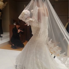 結婚式ドレス　マーメイド　白の画像