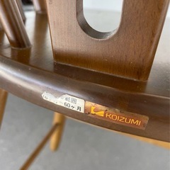 コイズミ　KOIZUMI 木製 子供椅子 ベビーチェア アンティーク  レトロ　の画像