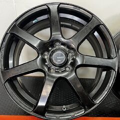 Weds LEONIS NAVIA 07 ナヴィア 社外ホイール 17インチ 4本 7J5HPCD114.3+42 軽量 クラウン マークX等　(SHF007MYR)の画像