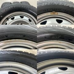 【DUNLOP WINTER MAXX WM02 155/70R13】2022/23 スタッドレス【スチールホイール 13インチ 4J4HPCD100/110/114.3】エブリィ等　(STP027)の画像