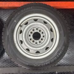 【DUNLOP WINTER MAXX WM02 155/70R13】2022/23 スタッドレス【スチールホイール 13インチ 4J4HPCD100/110/114.3】エブリィ等　(STP027)の画像