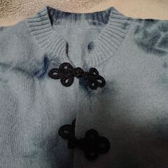 □　Dazy　絞り染め フロッグボタン ドロップショルダーカーディガン　SIZE L　レディースの画像