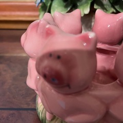 陶器の豚の置物🐽の画像