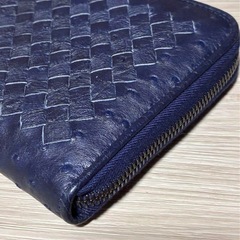 美品　ボッテガ・ヴェネタ(オーストリッチ)長財布の画像