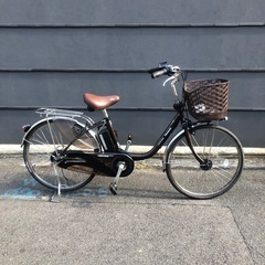 【京都発】京の楽チャリ　電動自転車　26インチ　茶色　パナソニックの画像