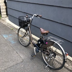 【京都発】京の楽チャリ　電動自転車　26インチ　茶色　パナソニックの画像