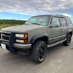 シボレー タホ 5.7L 1999年 1ナンバー CHEVROLET TAHOE 4WD リフトアップ ブロックタイヤ アメ車 宮城 の画像