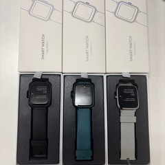 スマートウォッチ色3:種類ブラック、グレー、グリーンの画像