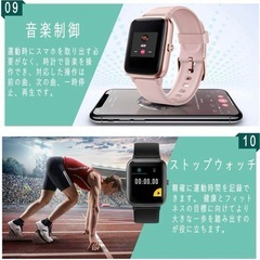 スマートウォッチ色3:種類ブラック、グレー、グリーンの画像