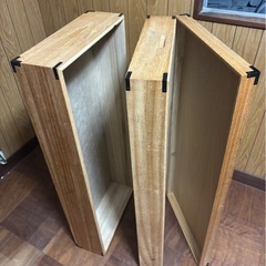 衣装箱 2段 和洋服収納 桐箱 蓋つき 衣装ケース 140x40x30cm  の画像