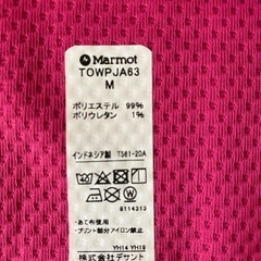 マーモット Marmot 半袖ジップシャツ ピンク Mサイズ TOWPJA63 登山の画像