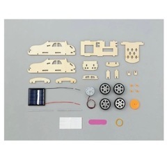 新品未使用品　ソーラーカーキット 木製 組み立て式　　　新品未使用の画像