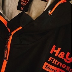 H&Y Fit サウナスーツ Mサイズ 黒 キャップ付きの画像