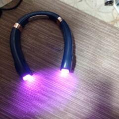 LED照明付きネックファンブルーの画像