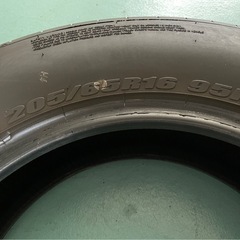 【溝あり】 セレナ等に 2022年製 新車用中古タイヤ DUNLOP ダンロップ エナセーブ EC350+ 205/65R16 4本 の画像