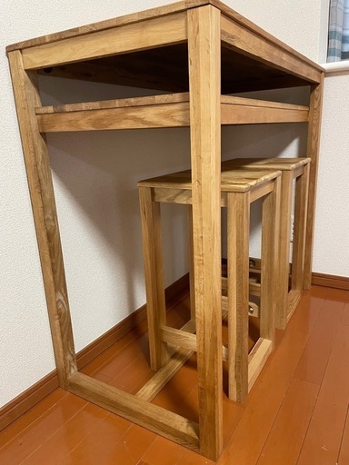 木製カウンターテーブルのみ（イス完売） 