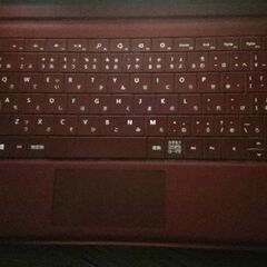 Surface Pro用タイプカバーキーボード　赤の画像