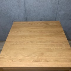 無印良品　木製テーブル（引出付）／オーク材／幅８０ｃｍの画像