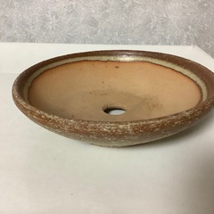 植木鉢　盆栽鉢　野草鉢　波ふち　園芸　2点の画像