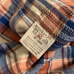 ラングラー Wrangler チェック柄 厚手　長袖シャツ　Mの画像