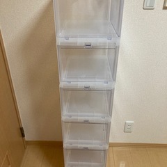 【定価約10000円】タワーボックス新型タイプ6段セット　スニーカー用ボックス　の画像