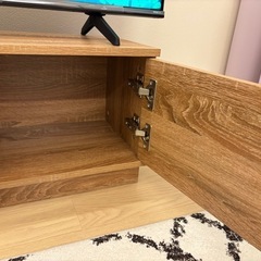 テレビボード　木目調の画像