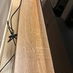 テレビボード　木目調の画像
