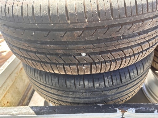 トヨタ　BB 純正　ホイールタイヤセット　185/55R15 タイヤ2023年