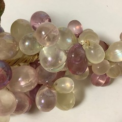 ぶどう　葡萄　オブジェ　2房　壁飾り　飾り　下げるの画像