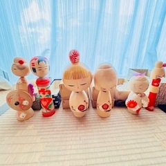 こけしなどレトロな飾り物 16個の画像
