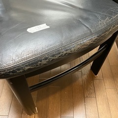 【カリモク本】革ハイバックチェア　４脚セットの画像