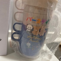 バースデイ　スタッキングコップ　4個セットの画像