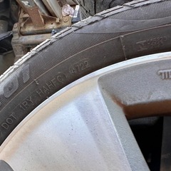 アルミ　ホイールタイヤセット　4本　タイヤサイズ165/55R14 の画像