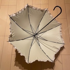 wpc. 日傘 フリル ベージュの画像