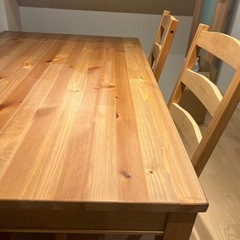 【三軒茶屋まで取りに来れる方
】木目調ダイニングテーブル の画像